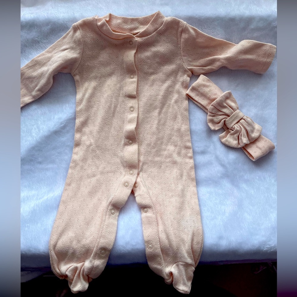 Pale Pink Sleeper & Headband